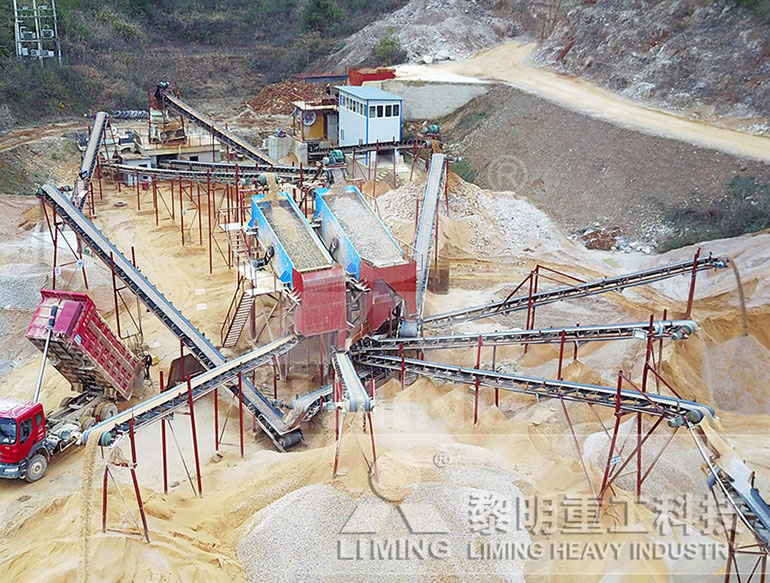 四川时产300方河卵石制砂生产线现场
